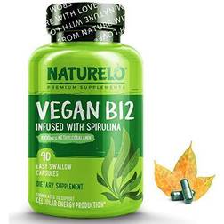 Naturelo Vegan B12 with Organic Spirulina 90 Vegetable