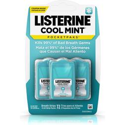 Listerine 72-Count Pocket Paks Breath Strips In Cool Mint