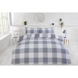 Rapport Denim, Double Chambray Stripe Duvet Cover Blue