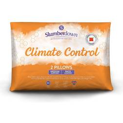 Slumberdown Climate Control Pillows 2 Pack Fiber Pillow White