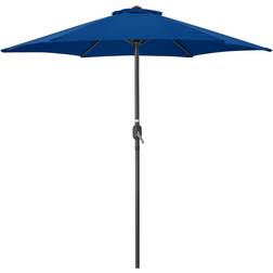 Christow Navy Garden Parasol Umbrella Steel