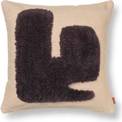 Ferm Living Lay Cushion Brown Complete Decoration Pillows Beige, Brown (50x50cm)