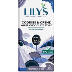 Lily's White Chocolate Style Bar Cookies & Creme