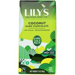 Lily's Dark Chocolate Coconut 12x3 Oz