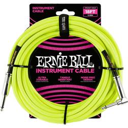 Ernie Ball 18 Foot Braided Straight/Angle Neon