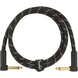 Fender Deluxe Series 3 foot Instrument Cable, Black Tweed