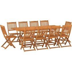 vidaXL 3086987 Patio Dining Set, 1 Table incl. 10 Chairs