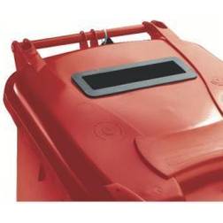 140L Wheelie Bin with Confidential Waste Paper Slot Lid Lock