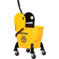 Homcom 26L Mop Bucket & Water Wringer 4 Wheels Body