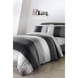 Fusion 'Betley' Classic Wide Stripe Duvet Cover Grey