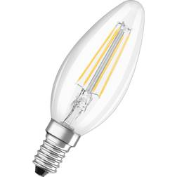 LEDVANCE Superior Classic LED E14 Bent-Tip Candle Filament Clear 3.4W 470lm 940 Dimmable Highest Colour Rendering