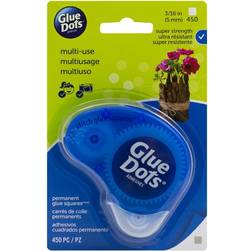 Glue Dots Non-Refillable Runner-Permanent Squares .1875" 450/Pkg