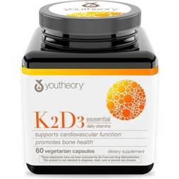 Youtheory K2 D3 Essential Daily Vitamins 60 pcs