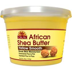 OKAY Shea Butter Yellow Smooth All Natural,100% Pure Unrefined Daily Skin Moisturizer