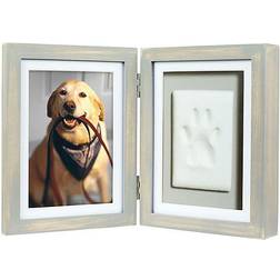 Pearhead Pet Pawprints 4 X 6" Desk Frame In Distressed Grey X 6in