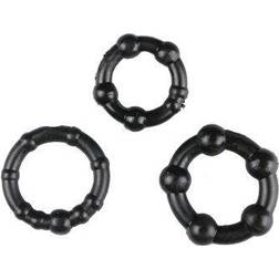 Trinity Vibes Black Performance Erection Rings Packaged