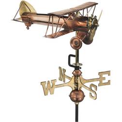 Good Directions Cottage Bi Plane Copper Weathervane