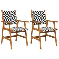 vidaXL 316249 2-pack Garden Dining Chair