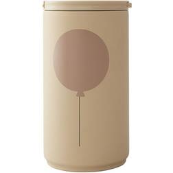 Design Letters Thermo Cup With Straw Beige Balloon