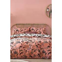 furn. Wildlings Lively Animals With Tropical Vines Duvet Cover Pink, White, Yellow