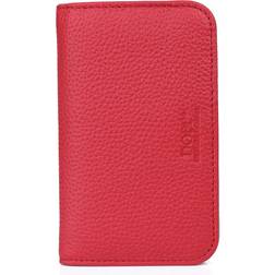 Dopp Charming Charlie Pik-Me-Up Leather Snap Card Case Clutch - Red