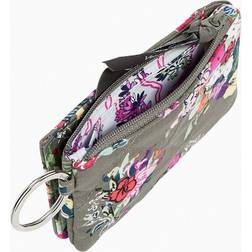 Vera Bradley Women s Recycled Cotton RFID Deluxe Zip ID Case Hope Blooms