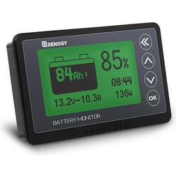 Renogy 500 Amp Universal Battery Monitor, High and Low Voltage Programmable Alarm