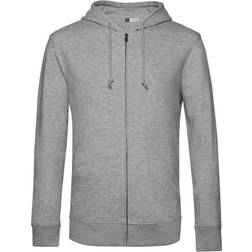 B&C Collection Men's Organic Hoodie - Grey Heather