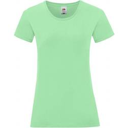 Fruit of the Loom Women's Iconic T-shirt - Neo Mint