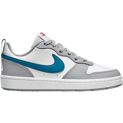 Nike Court Borough Low 2 GS - White/Light Smoke Grey/Habanero Red/Marina