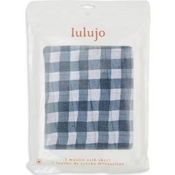 Mary Meyer Lulujo Gingham Printed Cotton Muslin Crib Sheet