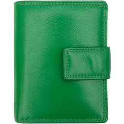 Green Primehide Leather Purse Wallet - RFID Blocking Medium Sized Holder Verona