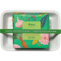 RHS Grown Soothing Oat Soap on Dish