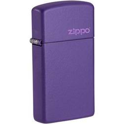 Zippo Slim Purple Matte with Logo Pocket Lighter