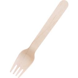 Fiesta Green Biodegradable Disposable Wooden Forks (Pack of 100)