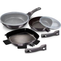 URBN-CHEF Carbon 5Pc Non Stick Aluminum Cookware Set