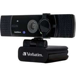 Verbatim AWC-03 4k webcam 3840 x 2160 Pixel, 1920 x 1080 Pixel Clip mount, Stand