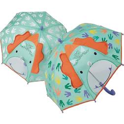 Floss & Rock Childrens Dinosaur Print Colour Changing 3D Design Kids Umbrella