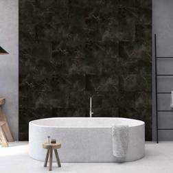 Grosfillex 11x Wallcovering Tile Marble Blac Interior Wall Panels Decoration