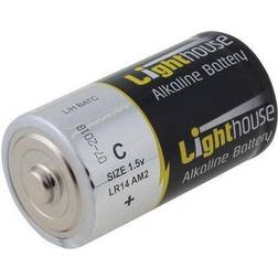 Lighthouse LR14 C Alkaline Batteries 6200 mAh (Pack 2)
