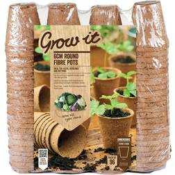 Gardman Grow It 6cm Peat Round Planters