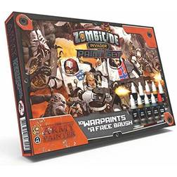 The Army Painter Zombicide: Invader Paint Set 10 Acrylic Paints and 1 Starter Brush Beginner Set for Cool Mini or Zombicide: Invader Tabletop Boardgame Miniature Model Painting