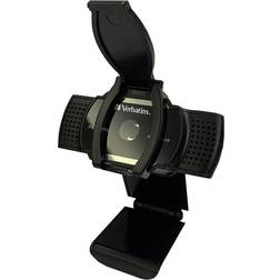 Verbatim AWC-01 Full HD webcam 2560 x 1440 Pixel, 1920 x 1080 Pixel Clip mount, Stand