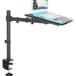 Vivo Single Laptop Notebook Desk Mount Stand Fully Adjustable Extension with Clamp (STAND-V001L)