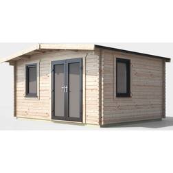 power Sheds 12 Door Apex Chalet Log Cabin (Building Area )