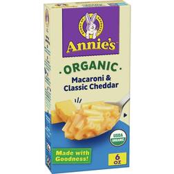 Annies Homegrown Annie's, Organic Macaroni & Cheese, Classic Cheddar, 6