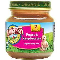 Earth's Best Organic Stage 2 Baby Food Pears Raspberries