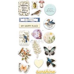 Prima Nature Lover Puffy Stickers 19/Pkg-648077