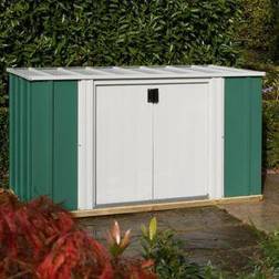 Arrow Greenvale 6X3 Pent & White Metal Shed With