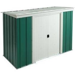Arrow Greenvale 8X4 Pent Green & White Shed With